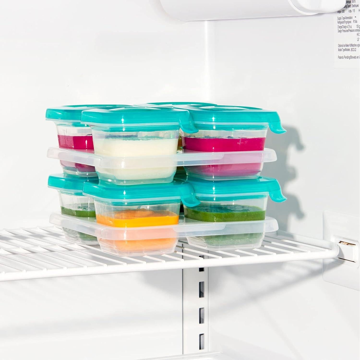 Contenedor de Almacenamiento de Comida para Bebés OXO Tot 4oz Set 4 Piezas