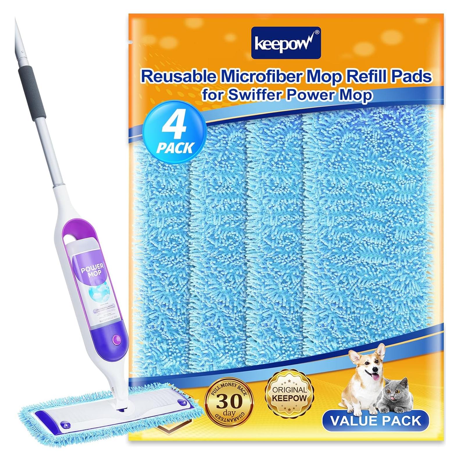 Almohadillas de Mopa Reutilizables KEEPOW 39x13 cm 4 Paquete