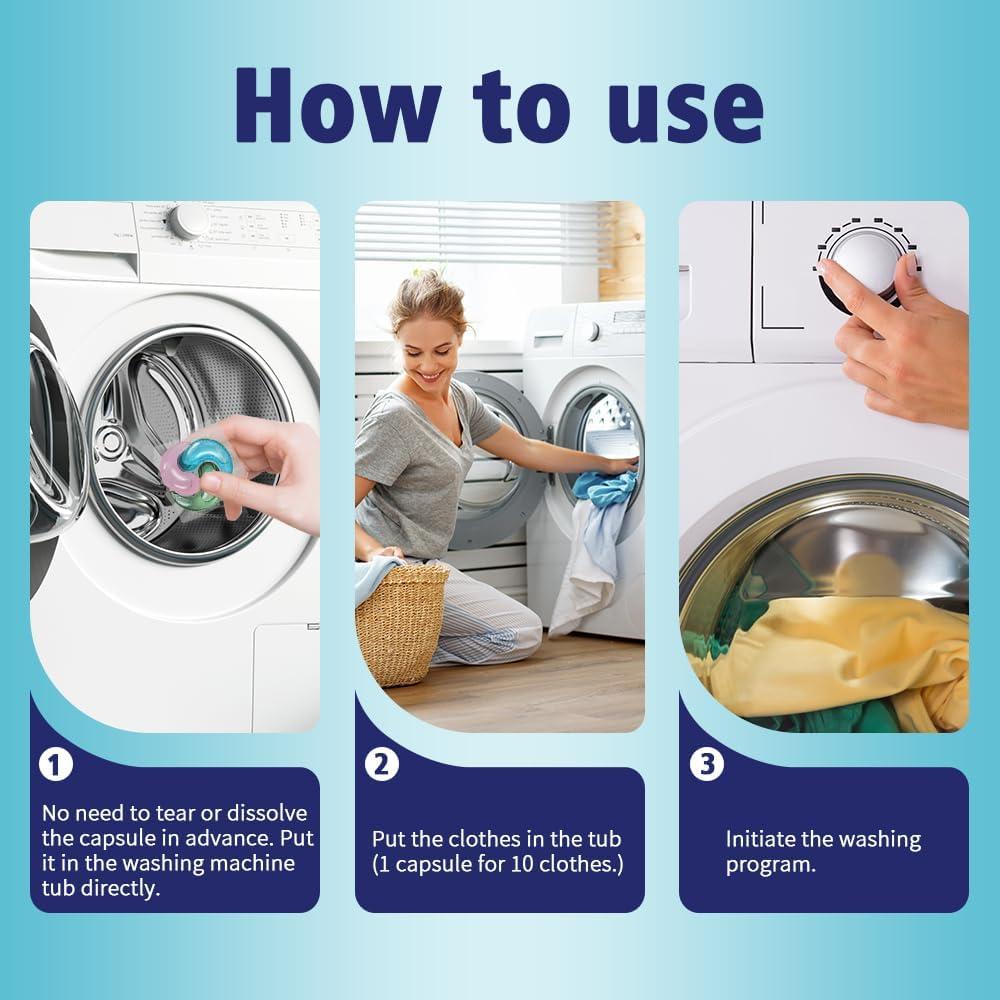 Cápsulas de Detergente para Ropa Ikeda 3 en 1 30 Cuentas 10g