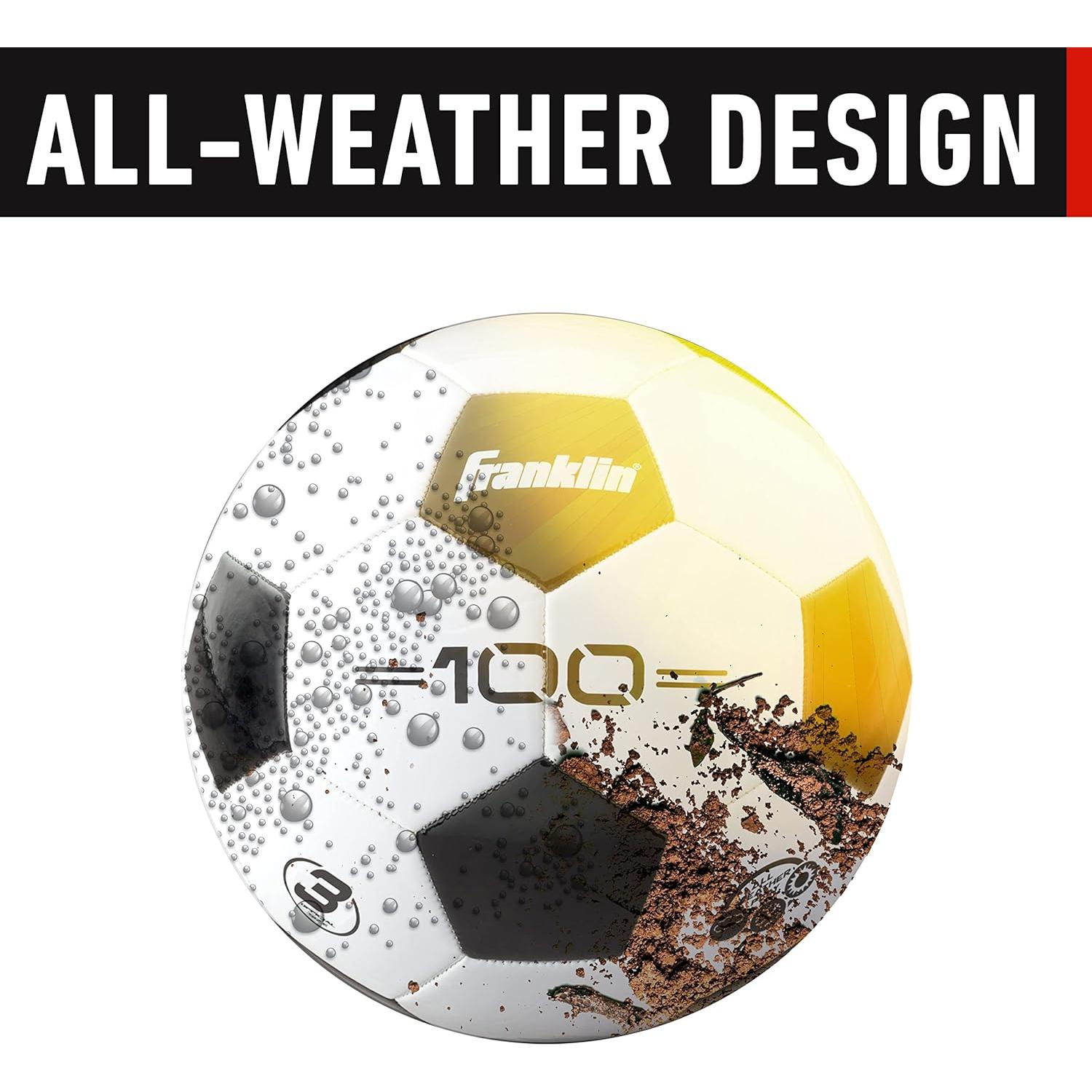 Pelota de Fútbol Franklin Sports Tamaño 3 - Juvenil - PVC
