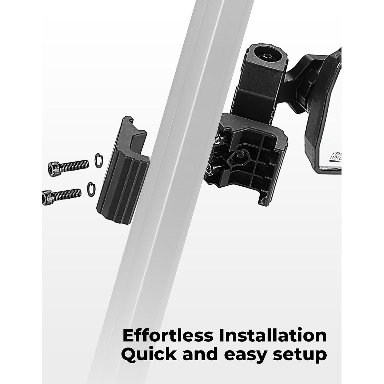 Espejos Laterales UTV KEMIMOTO Pro-Fit Ajustables 17x12 cm