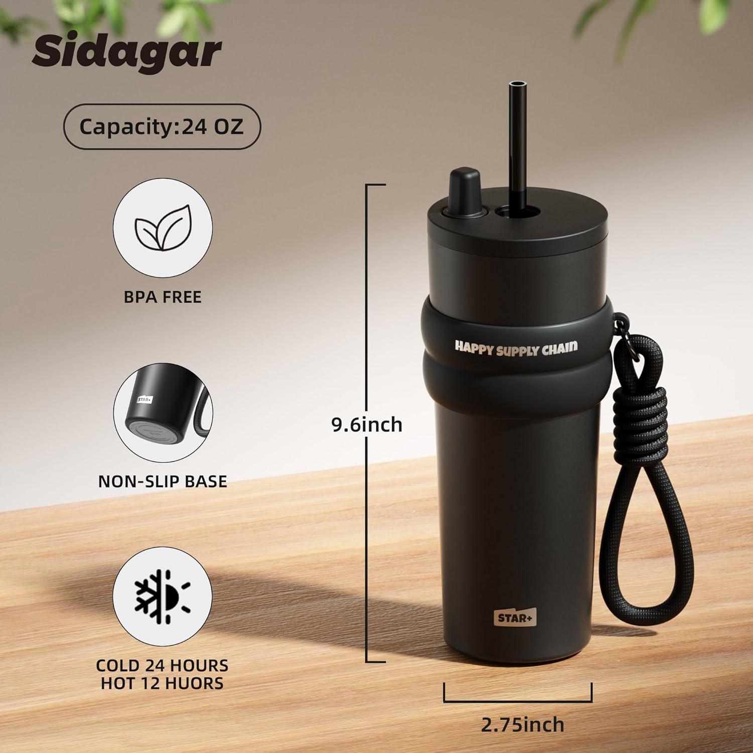 Taza de Acero Inoxidable 24 oz SDGA+ Aislada a Prueba de Fugas