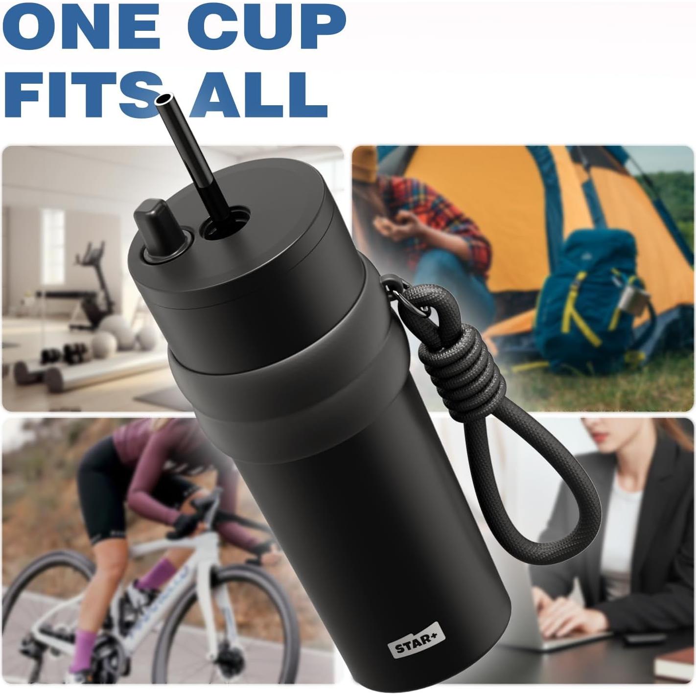 Taza de Acero Inoxidable 24 oz SDGA+ Aislada a Prueba de Fugas