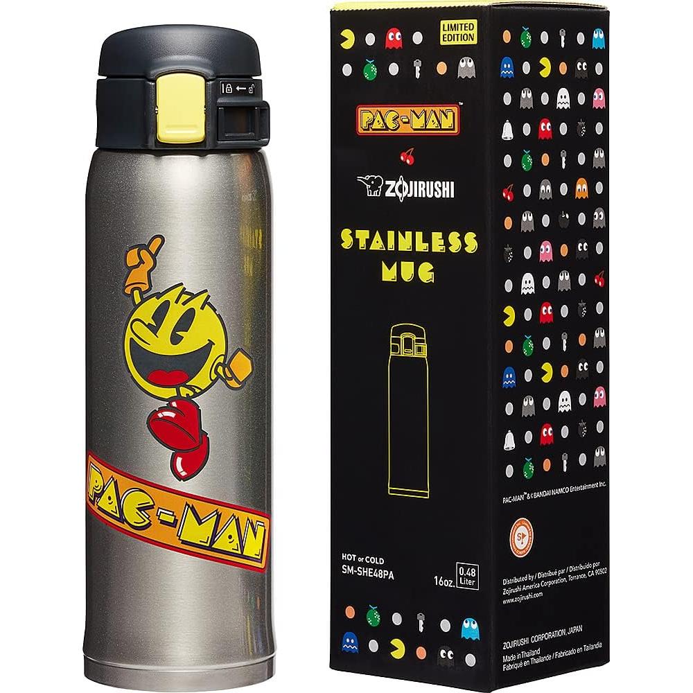 Taza Aislada Acero Inoxidable Zojirushi PAC-MAN 473ml 2 Piezas