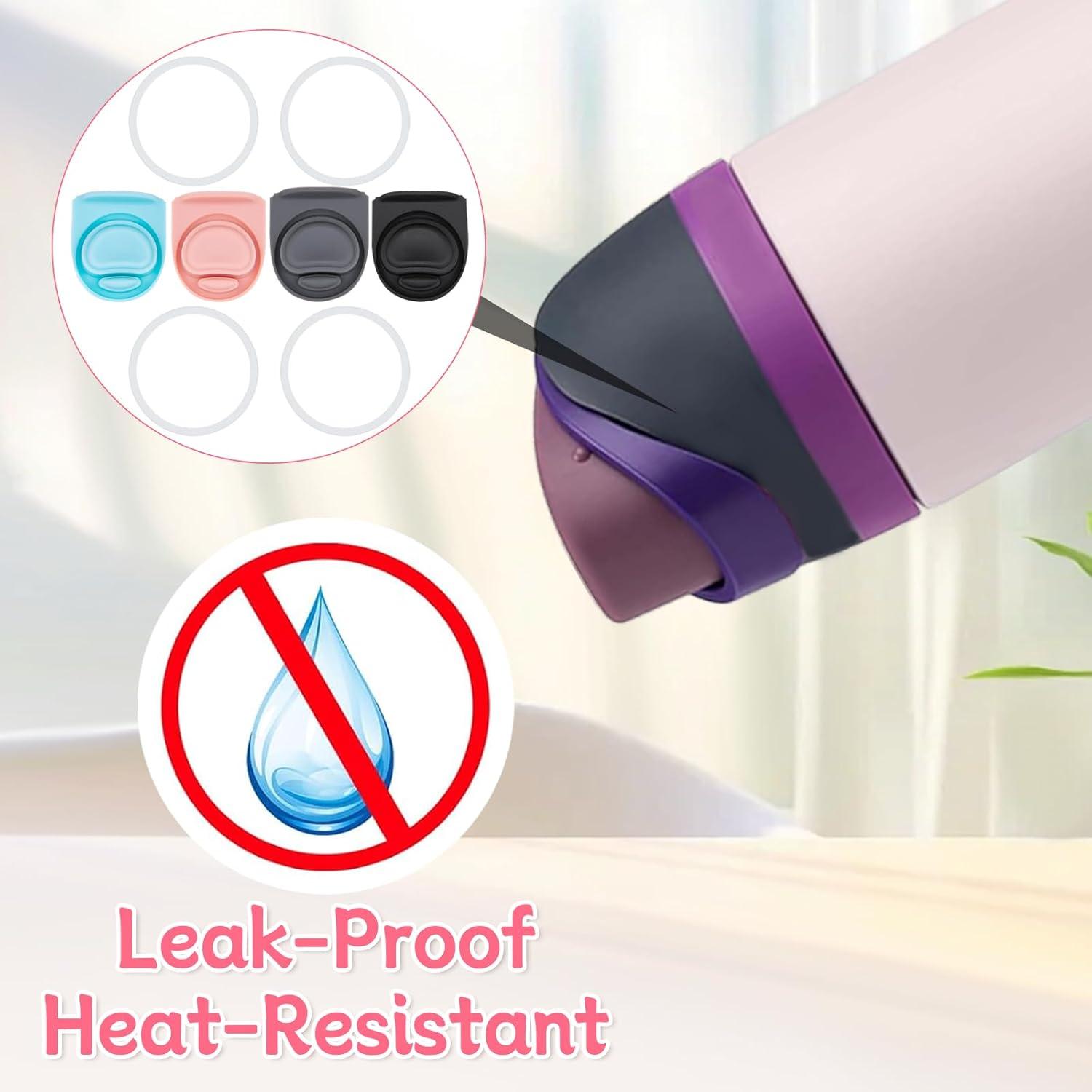 4 Tapones de Repuesto y Anillos Owala FreeSip 16-40oz Silicona