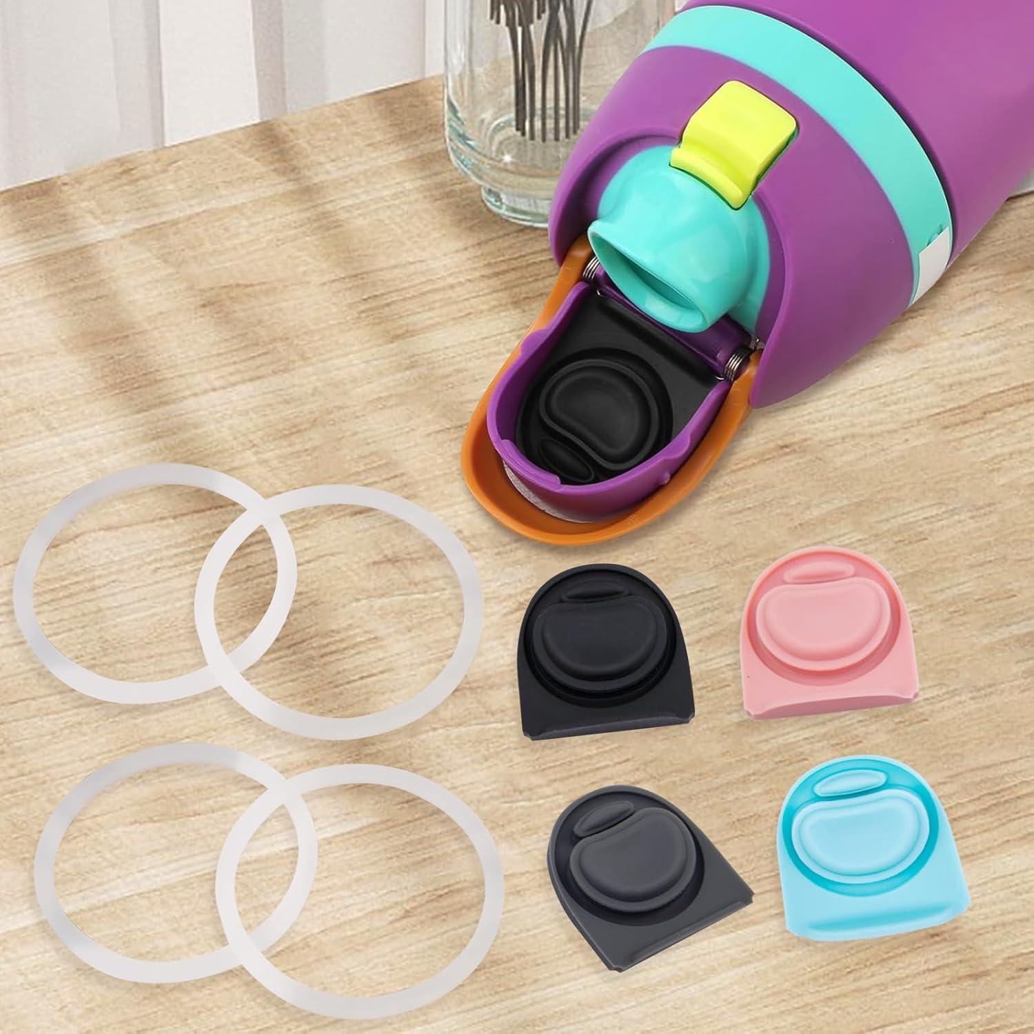 4 Tapones de Repuesto y Anillos Owala FreeSip 16-40oz Silicona