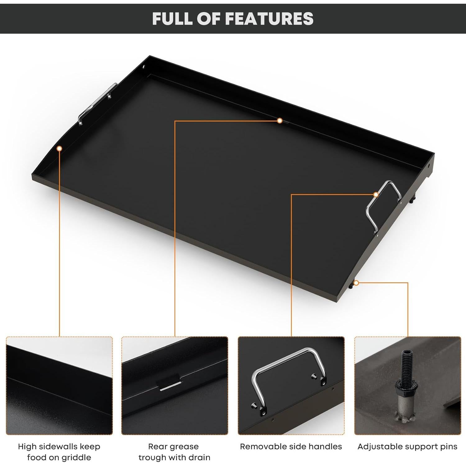 Superficie Plana de Reemplazo Stanbroil 28" para Parrilla Gas