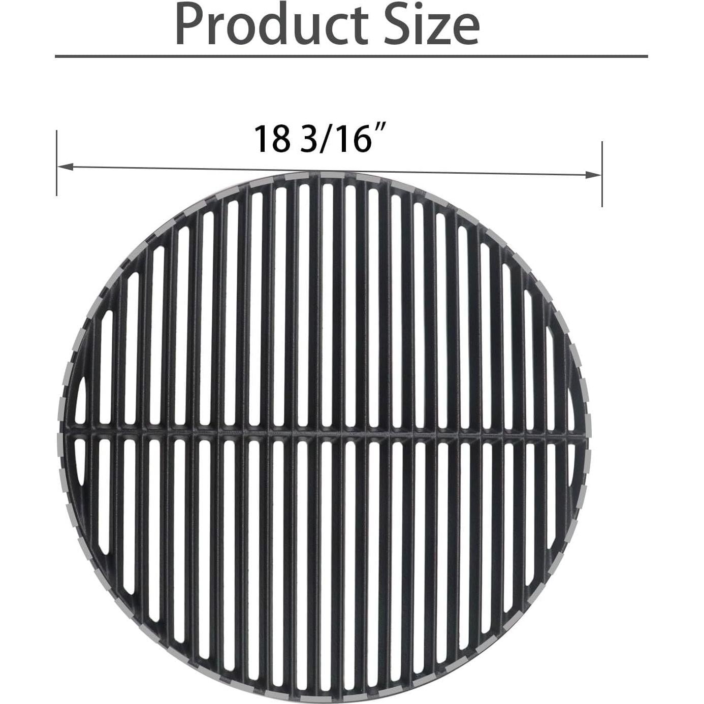 Rejilla de Parrilla de Hierro Fundido Plowo 46.2 cm para Big Green Egg
