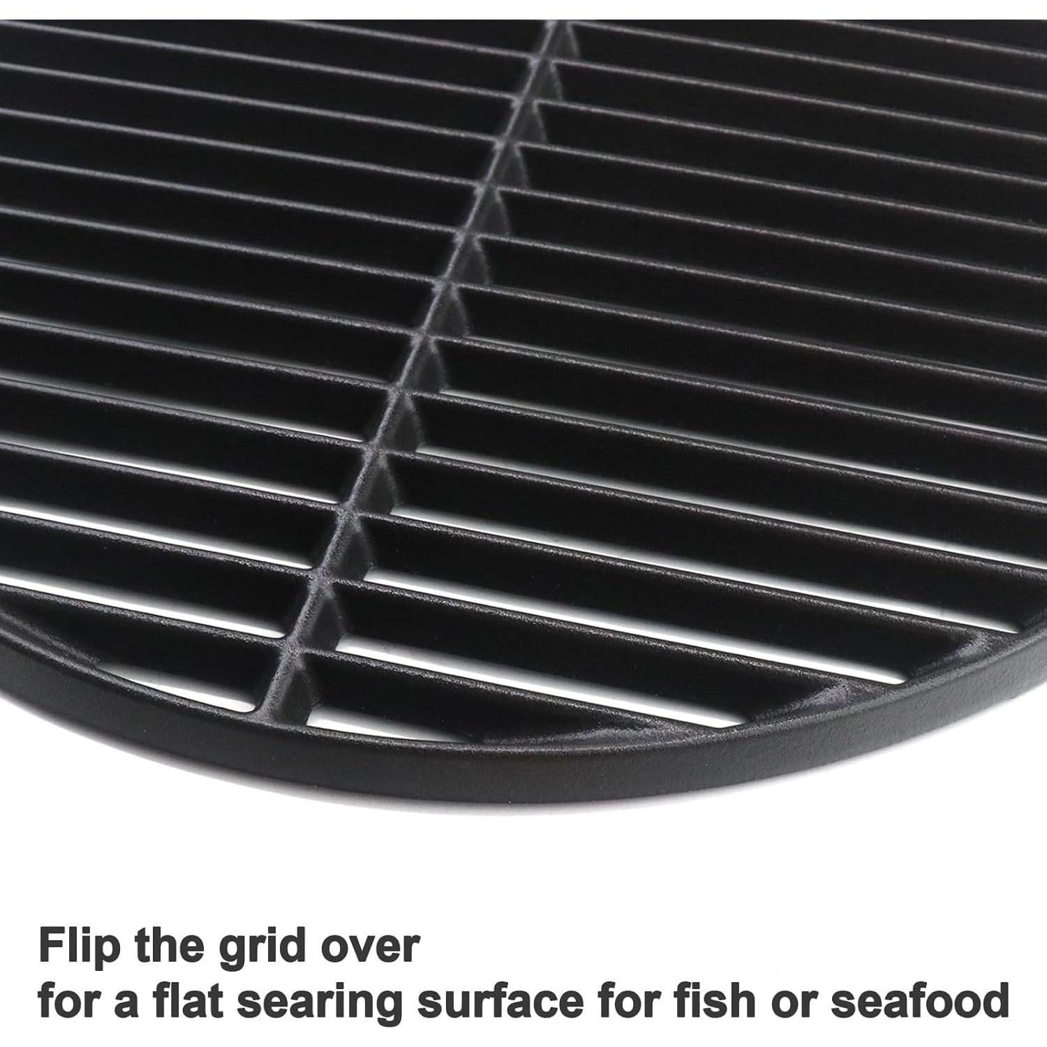 Rejilla de Parrilla de Hierro Fundido Plowo 46.2 cm para Big Green Egg