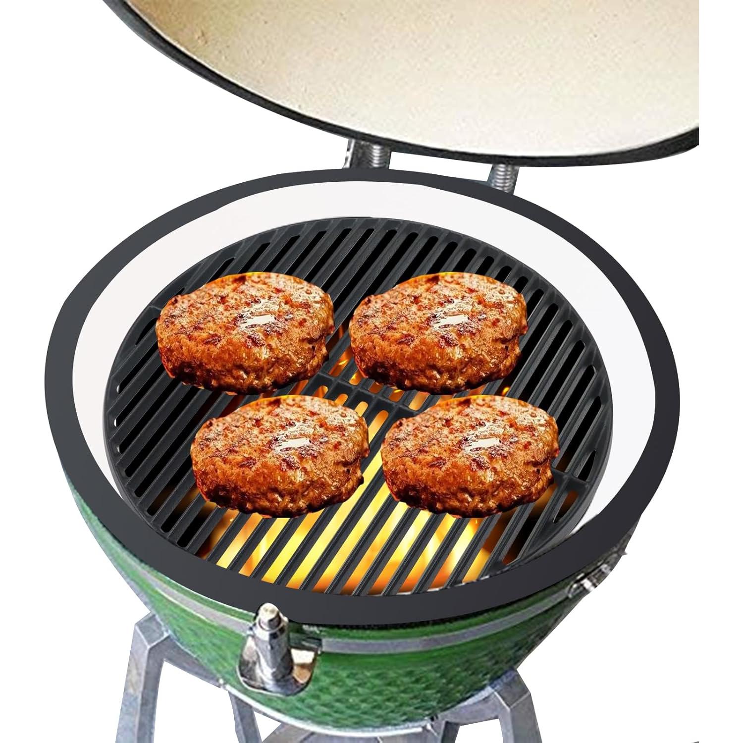 Rejilla de Parrilla de Hierro Fundido Plowo 46.2 cm para Big Green Egg