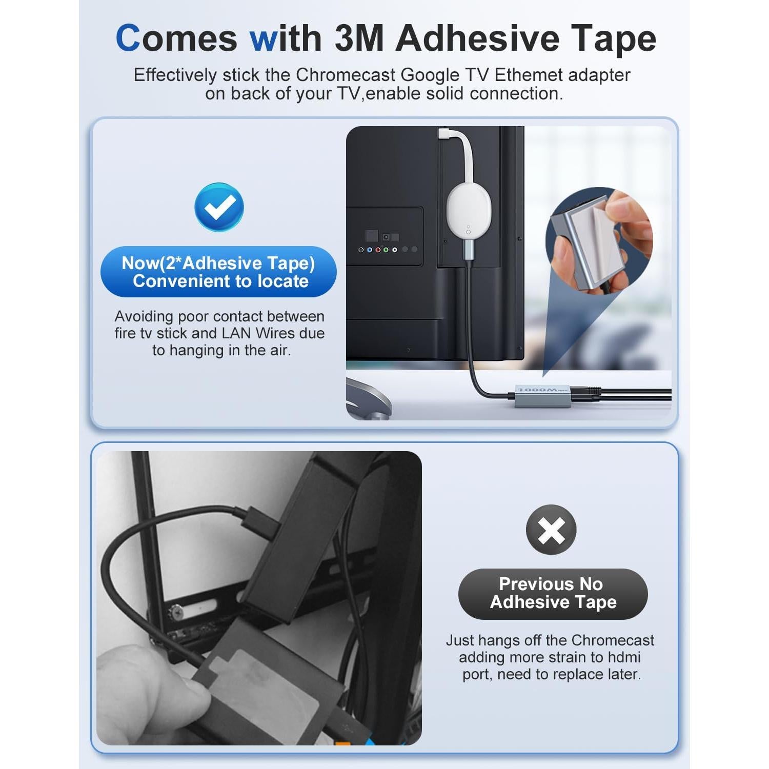 Adaptador Ethernet ZEXMTE 1000Mbps USB-C a RJ45 para Chromecast