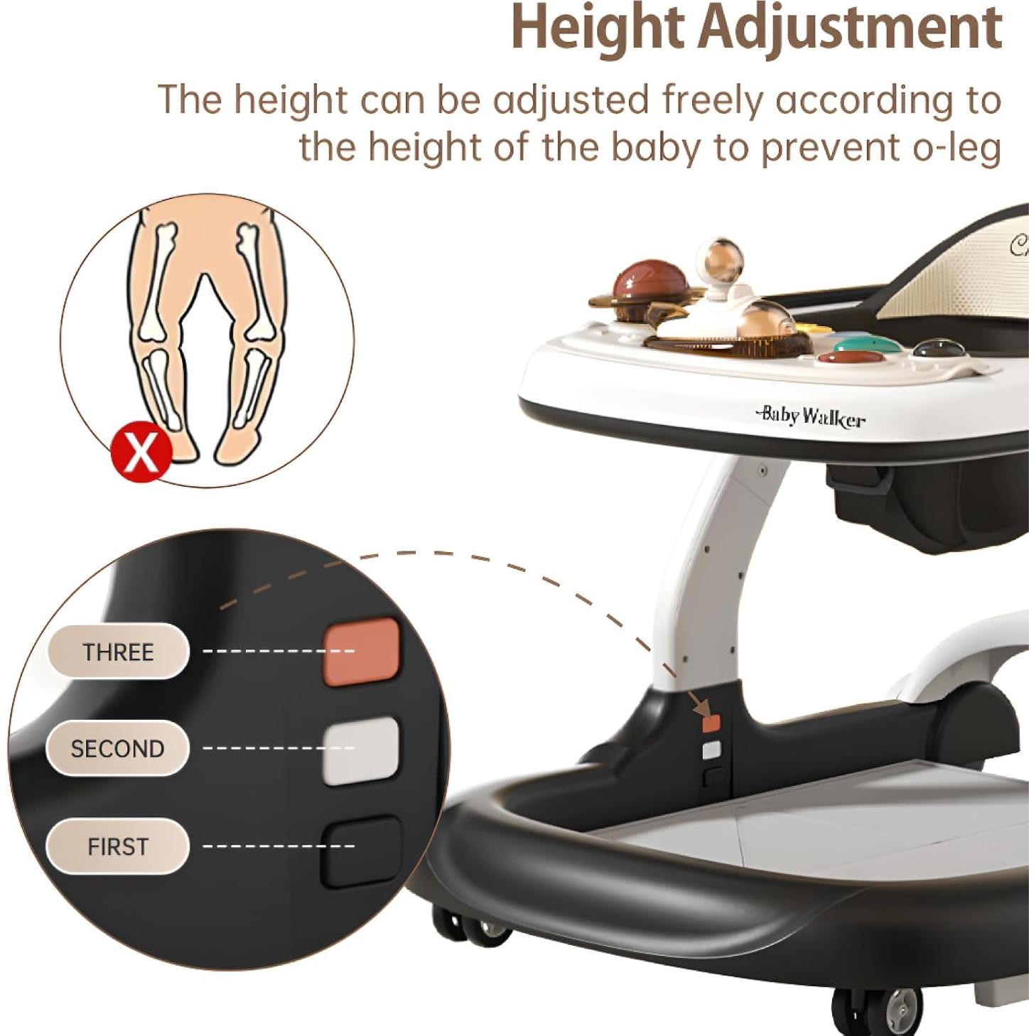 Andador 5 en 1 Aobalvn para Bebés con Música y Luces