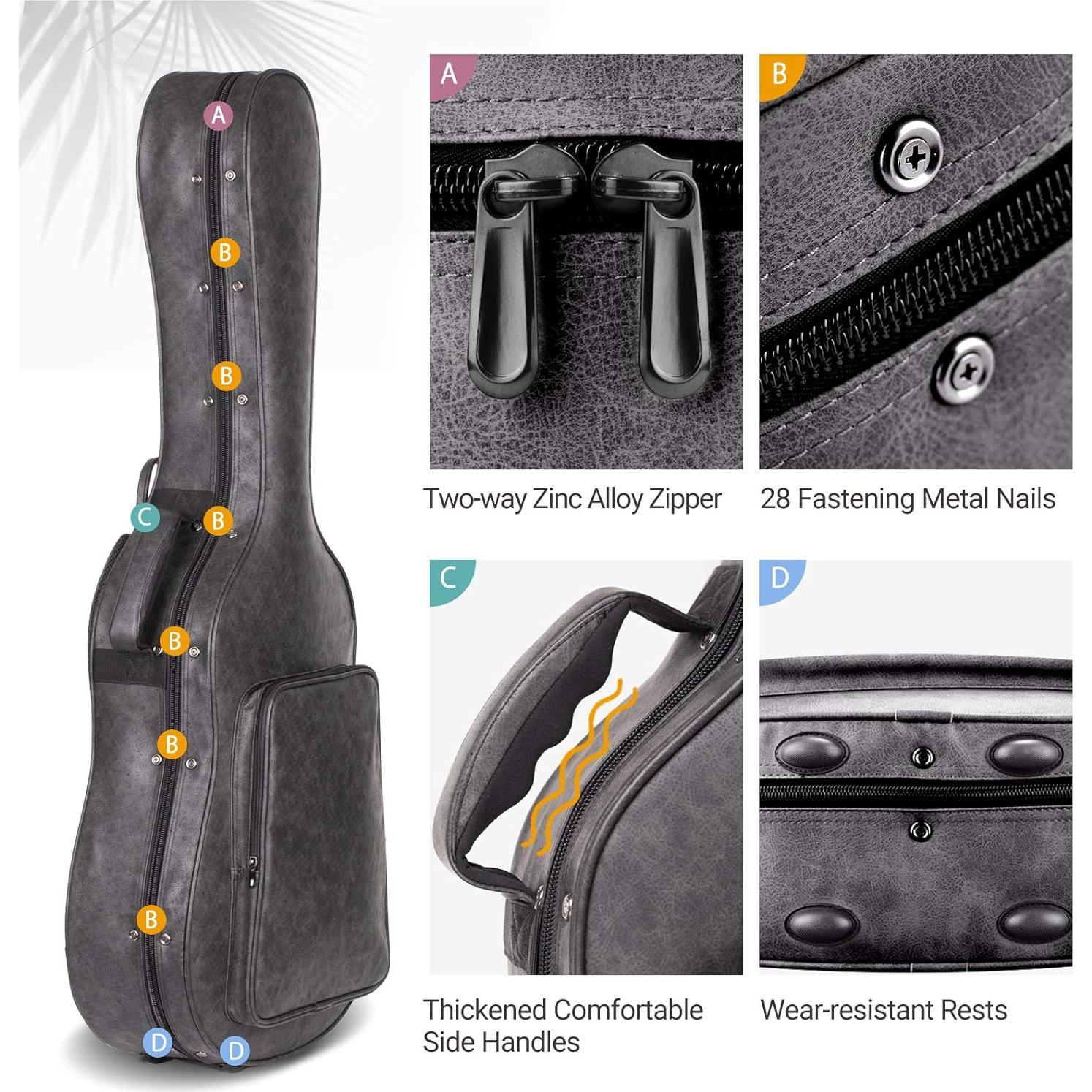 Funda Dura para Guitarra Acústica CAHAYA 40" Impermeable