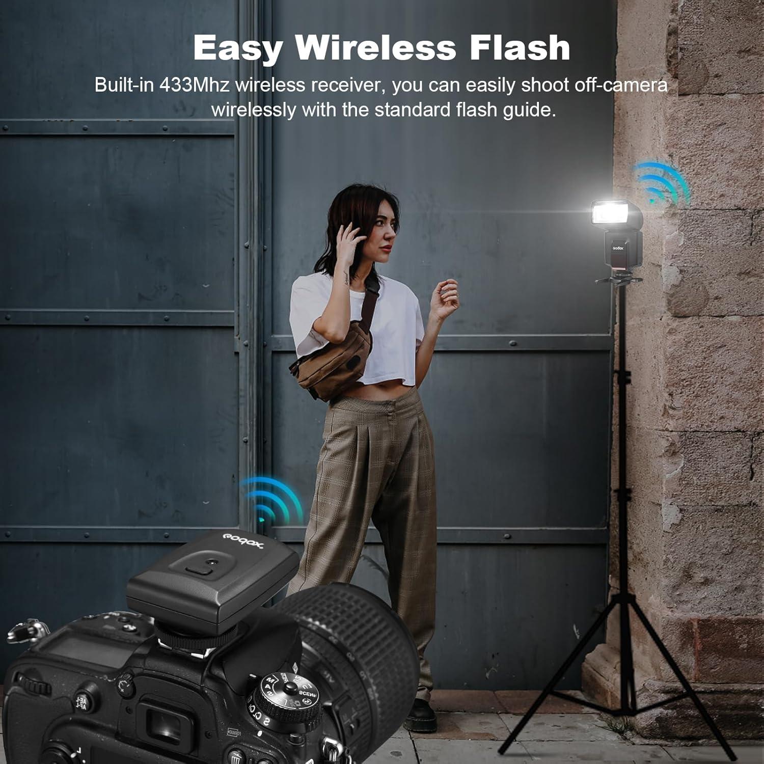 Flash Godox TT520 II para Cámara DSLR con Transmisor Inalámbrico