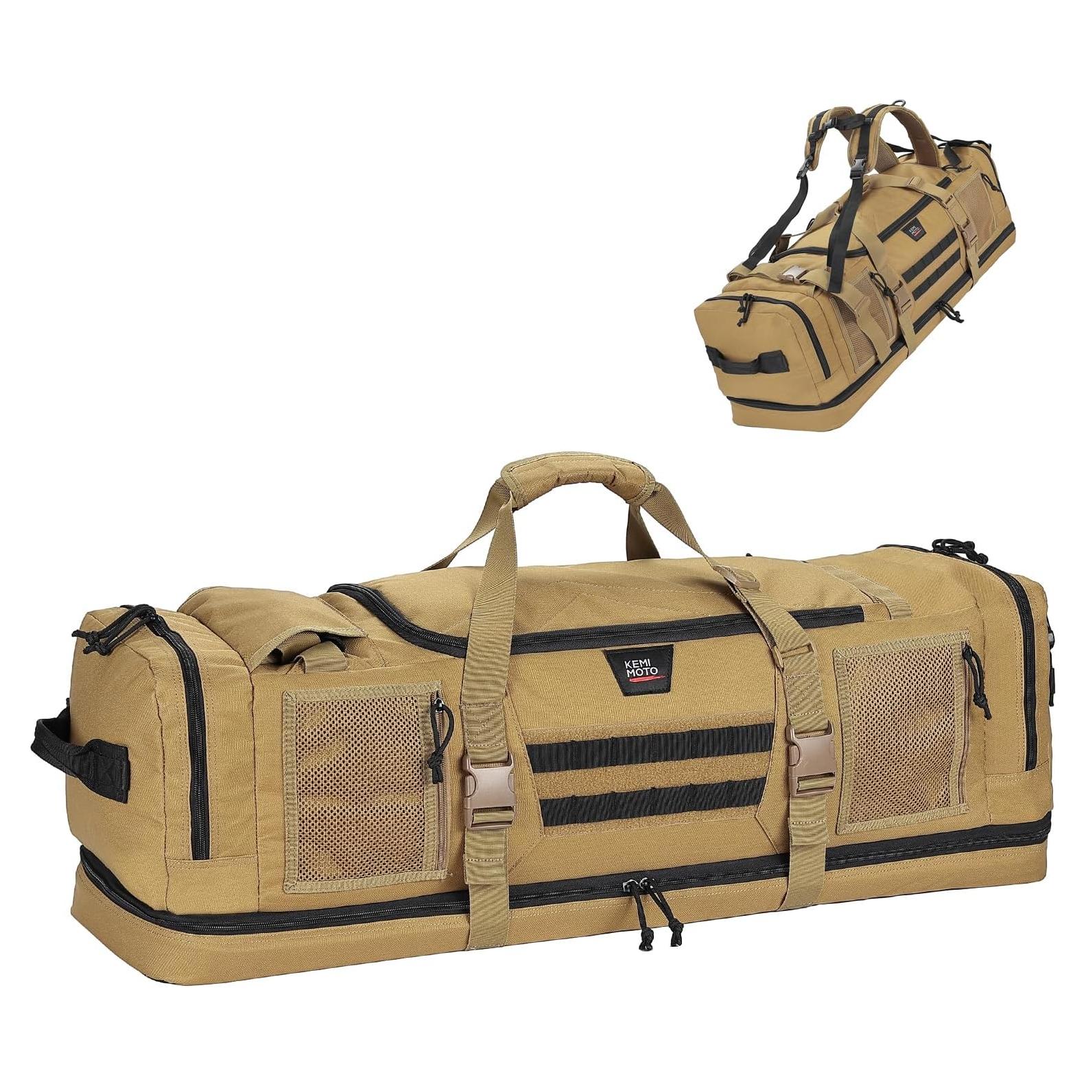 Bolsa de Caza KEMIMOTO 78L Marrón, Multiusos y Resistente