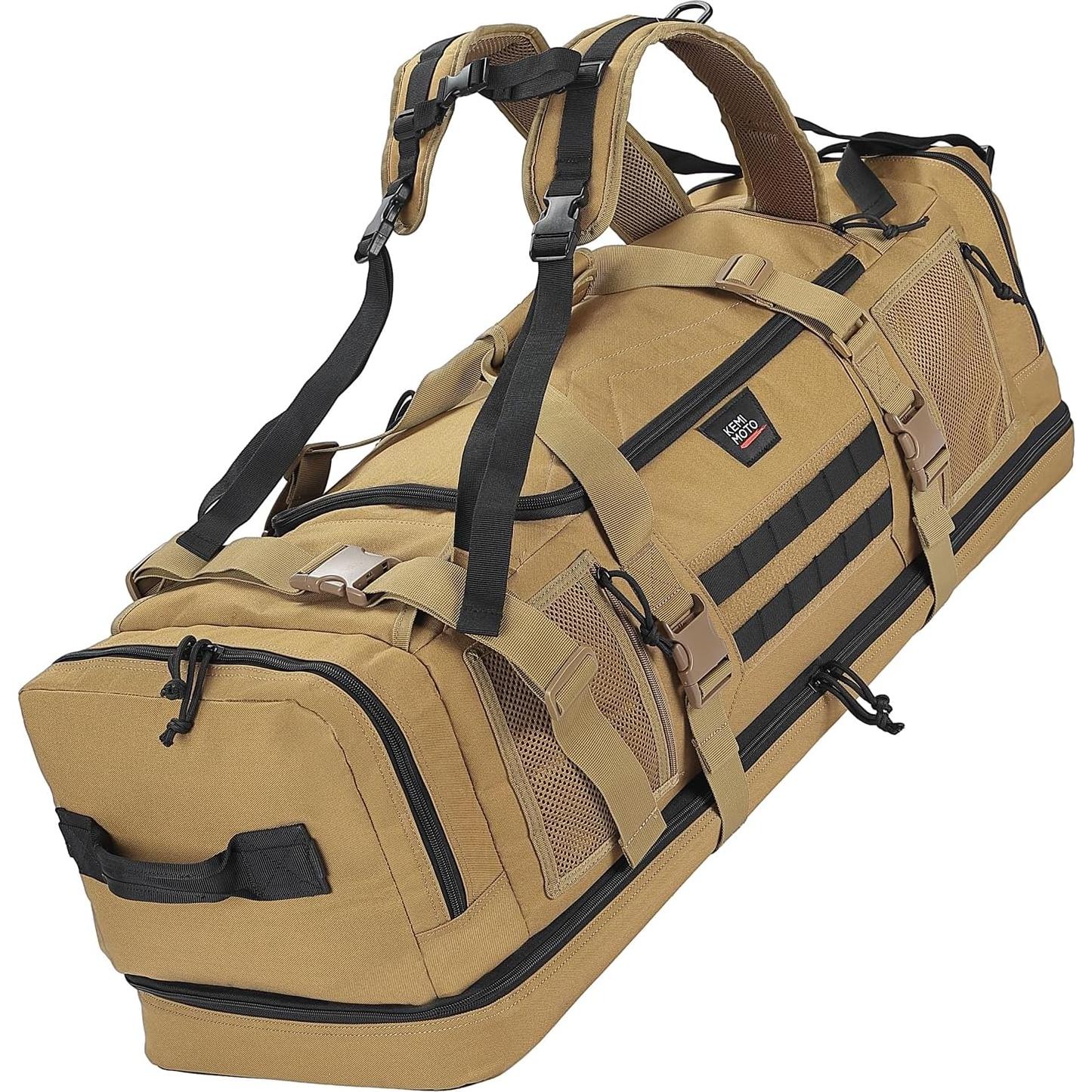 Bolsa de Caza KEMIMOTO 78L Marrón, Multiusos y Resistente