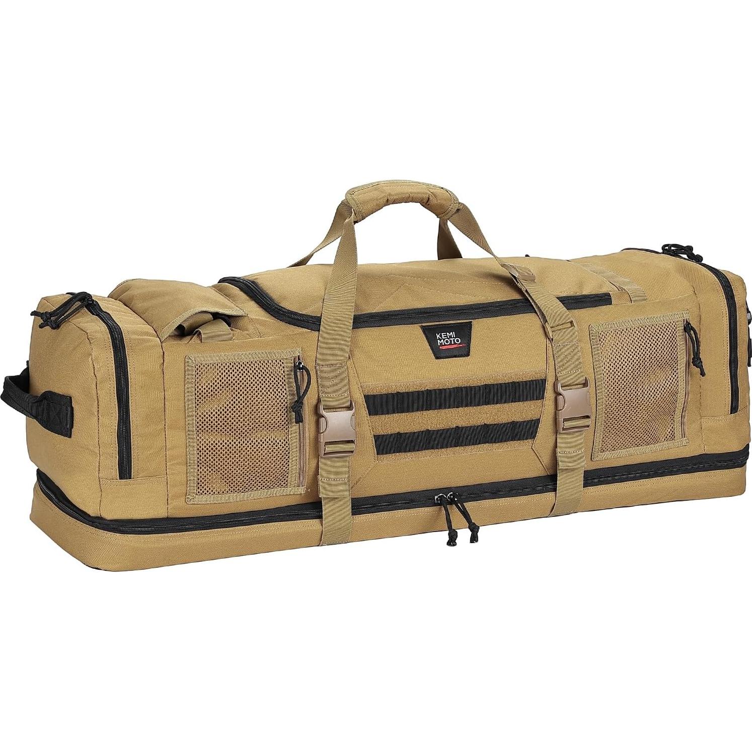 Bolsa de Caza KEMIMOTO 78L Marrón, Multiusos y Resistente