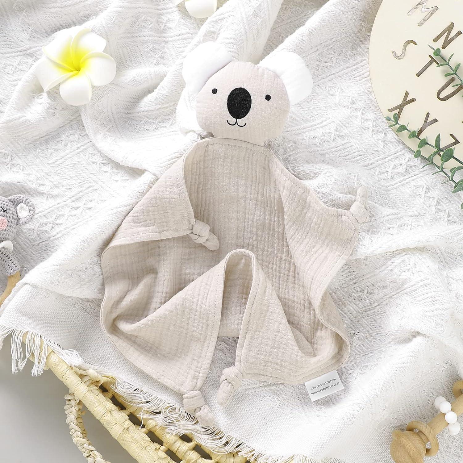 Manta de Seguridad Muselina Algodón Orgánico LAWKUL Beige 30x30 cm