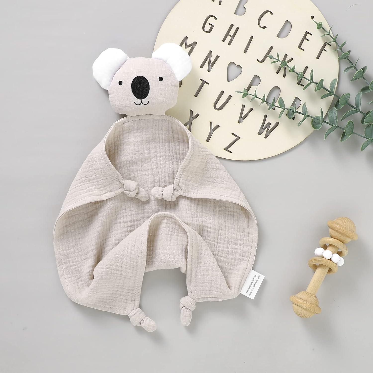 Manta de Seguridad Muselina Algodón Orgánico LAWKUL Beige 30x30 cm