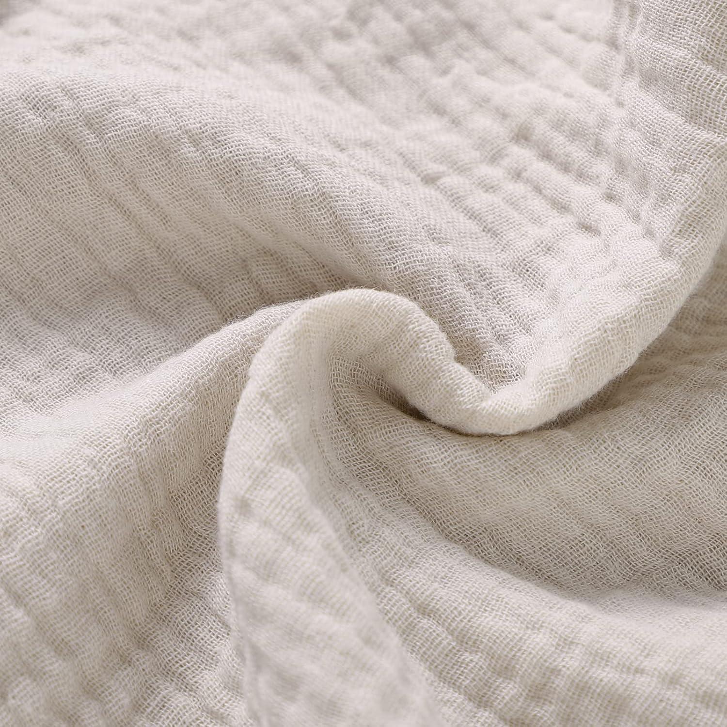 Manta de Seguridad Muselina Algodón Orgánico LAWKUL Beige 30x30 cm