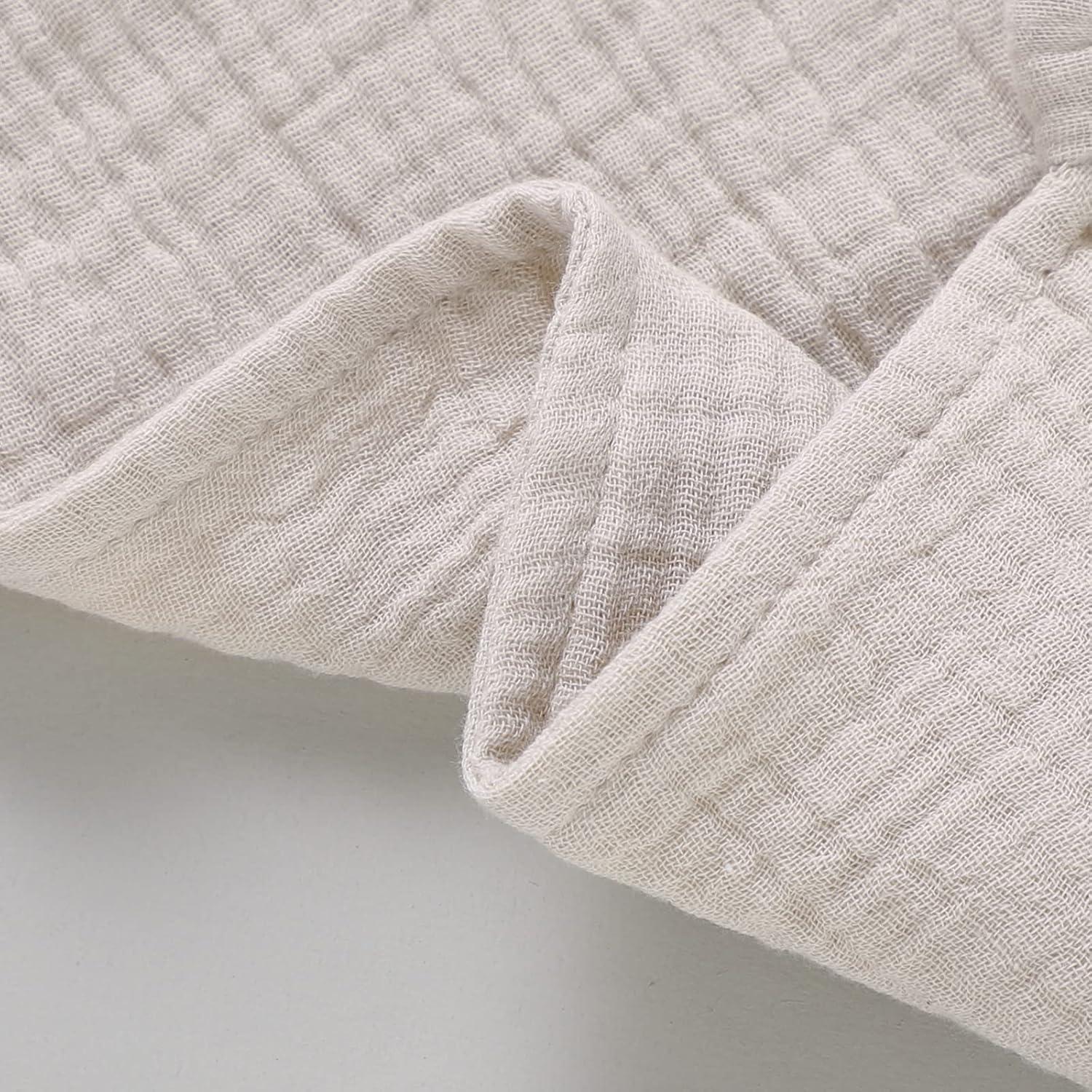 Manta de Seguridad Muselina Algodón Orgánico LAWKUL Beige 30x30 cm