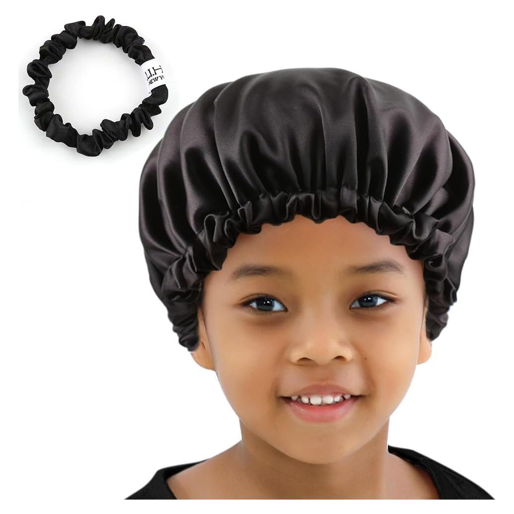 Gorro de Sueño de Satén ELIHAIR Ajustable para Niños