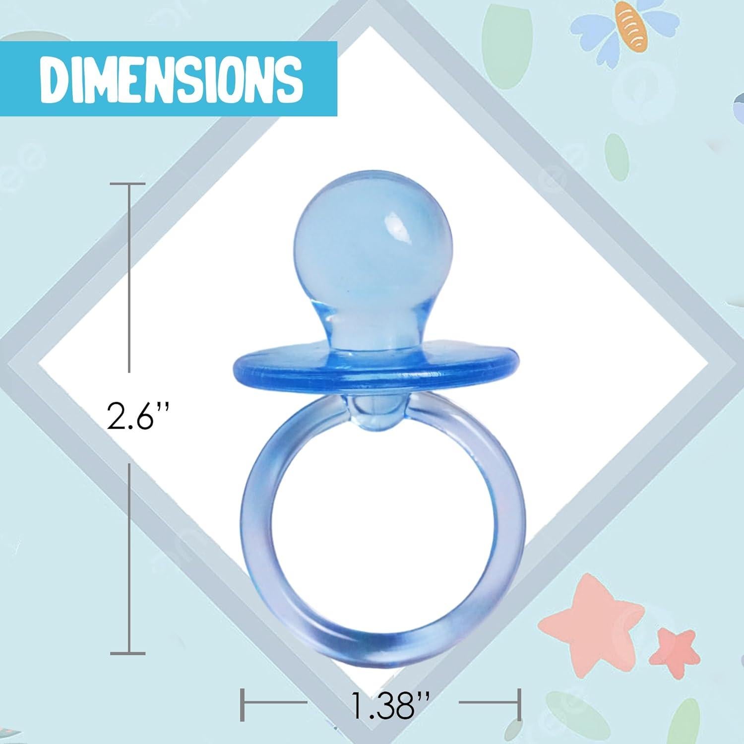 Chupete para bebé azul - 36 unidades - Decoración baby shower