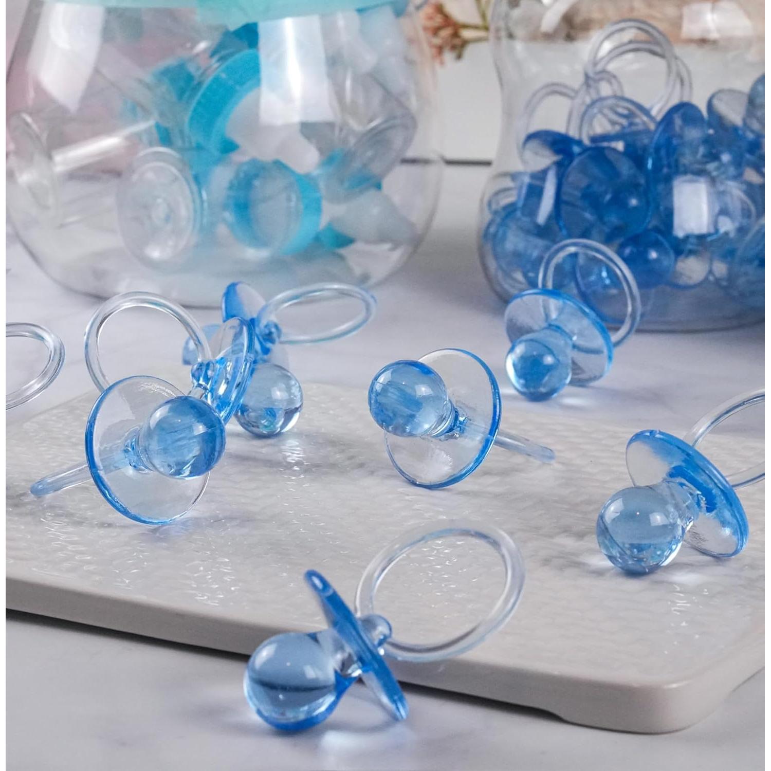 Chupete para bebé azul - 36 unidades - Decoración baby shower