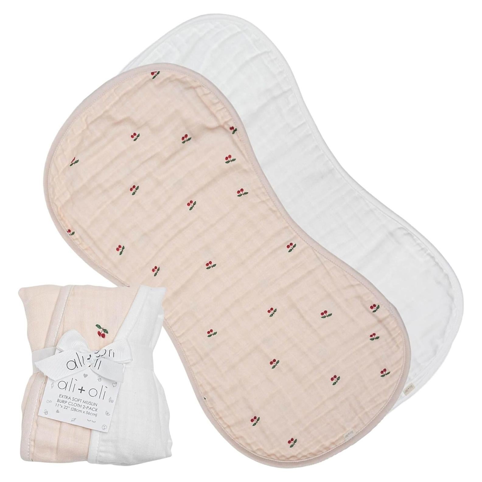 Paquete de 2 Pañuelos de Eructo Ali+Oli Muselina Bebé