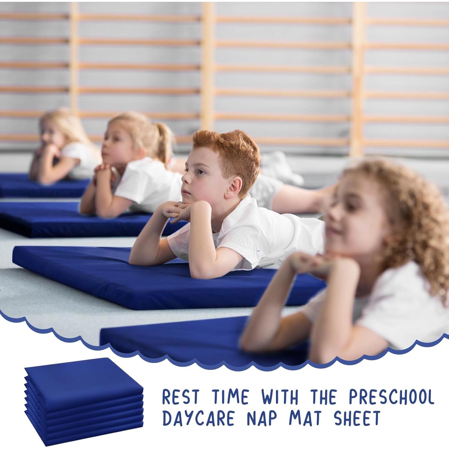 Sábanas Ajustadas para Cunas VitalCozy 12 Pcs Azul 122x60 cm