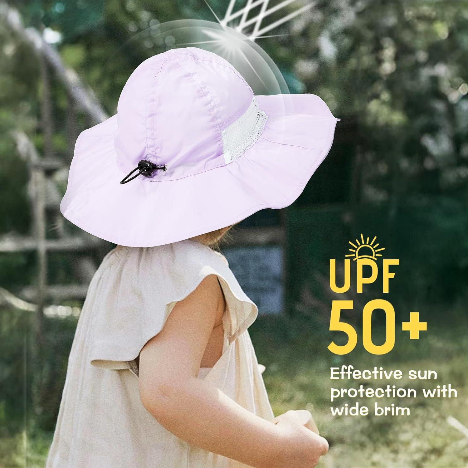 Sombrero de Sol Zando para Bebés UPF 50+ Color Púrpura Claro