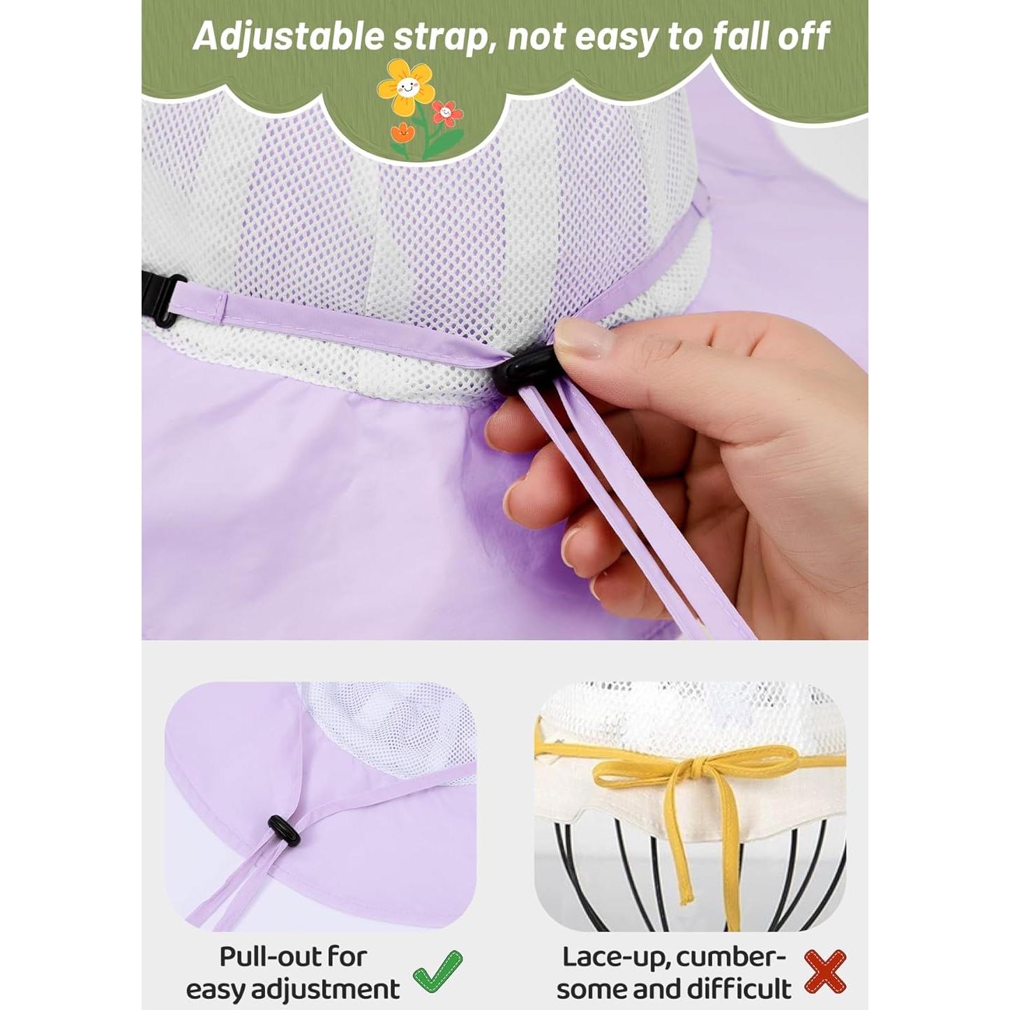 Sombrero de Sol Zando para Bebés UPF 50+ Color Púrpura Claro