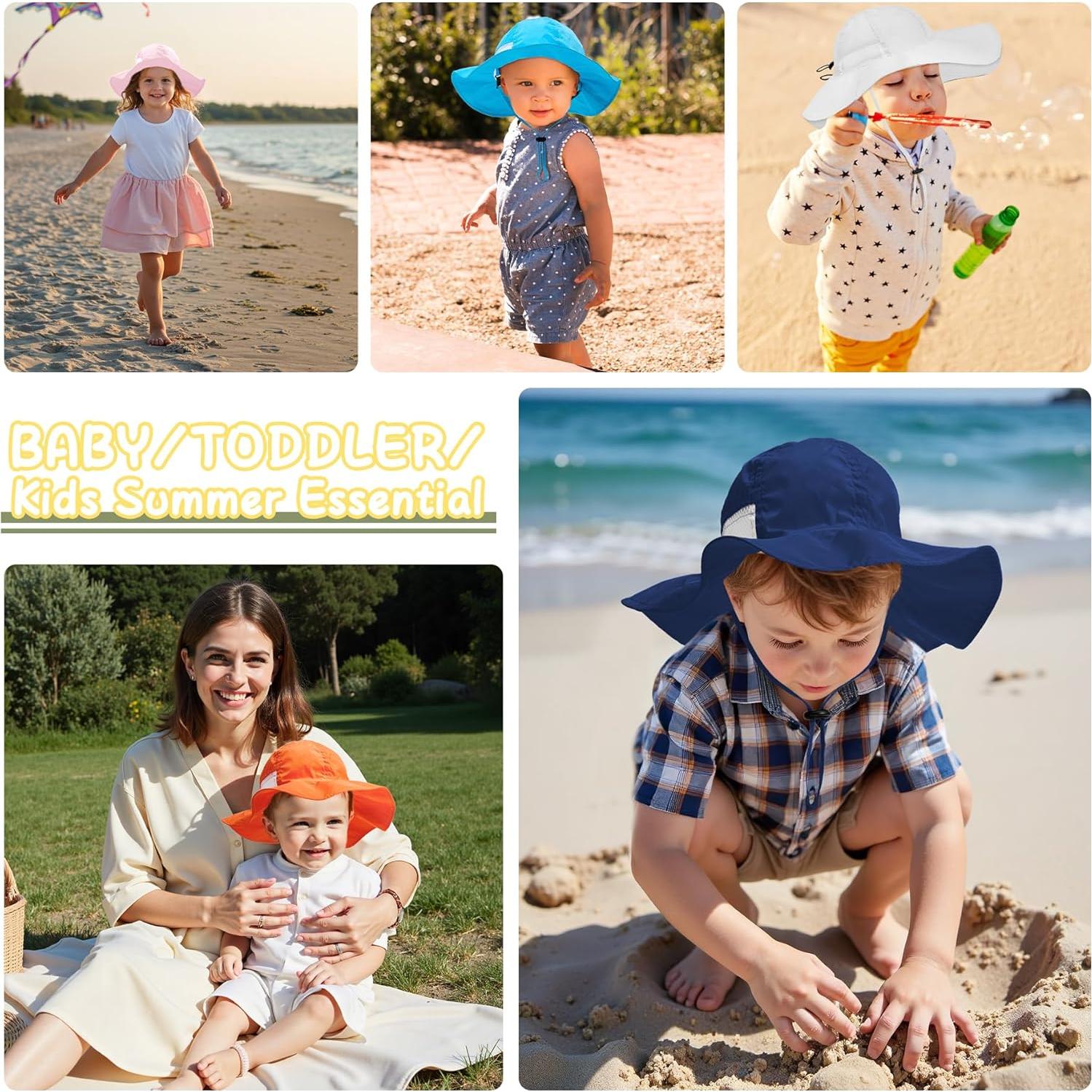 Sombrero de Sol Zando para Bebés UPF 50+ Color Púrpura Claro