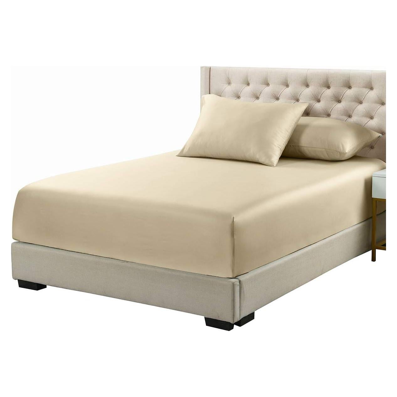 Sábana Ajustable Twin XL Royal Tradition Viscosa de Bambú Beige