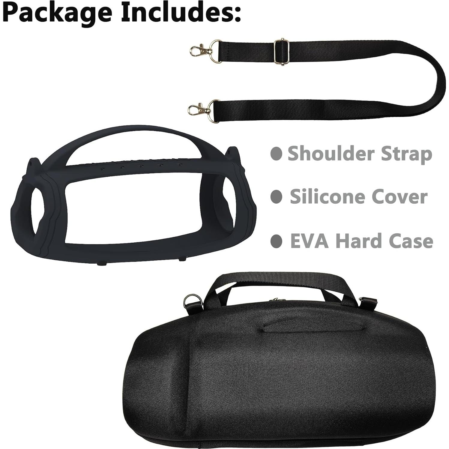 Funda y estuche JCHPINE para altavoz JBL Charge 4/5 negro