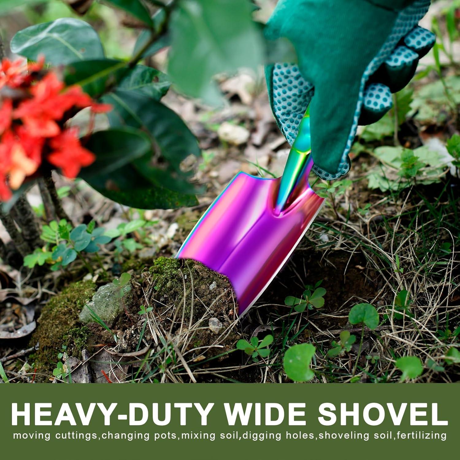 Juego de Herramientas de Jardinería Nirvruxs 3 Piezas Arcoíris