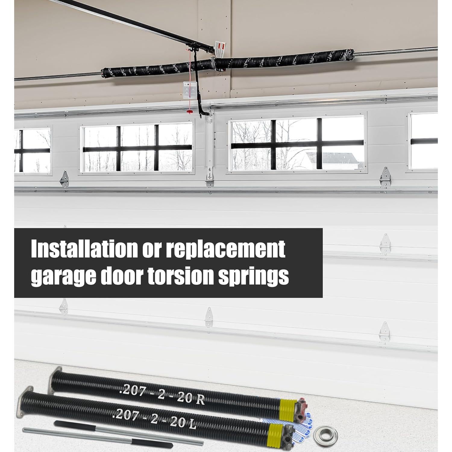 Juego de Resortes de Torsión para Puerta de Garaje YINKCO 50.8 cm