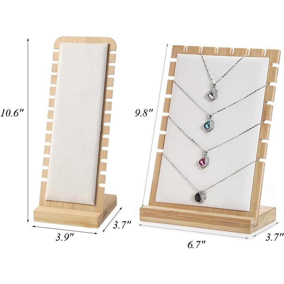 Soportes de Exhibición de Collares LOARNIEA 3PCS Beige