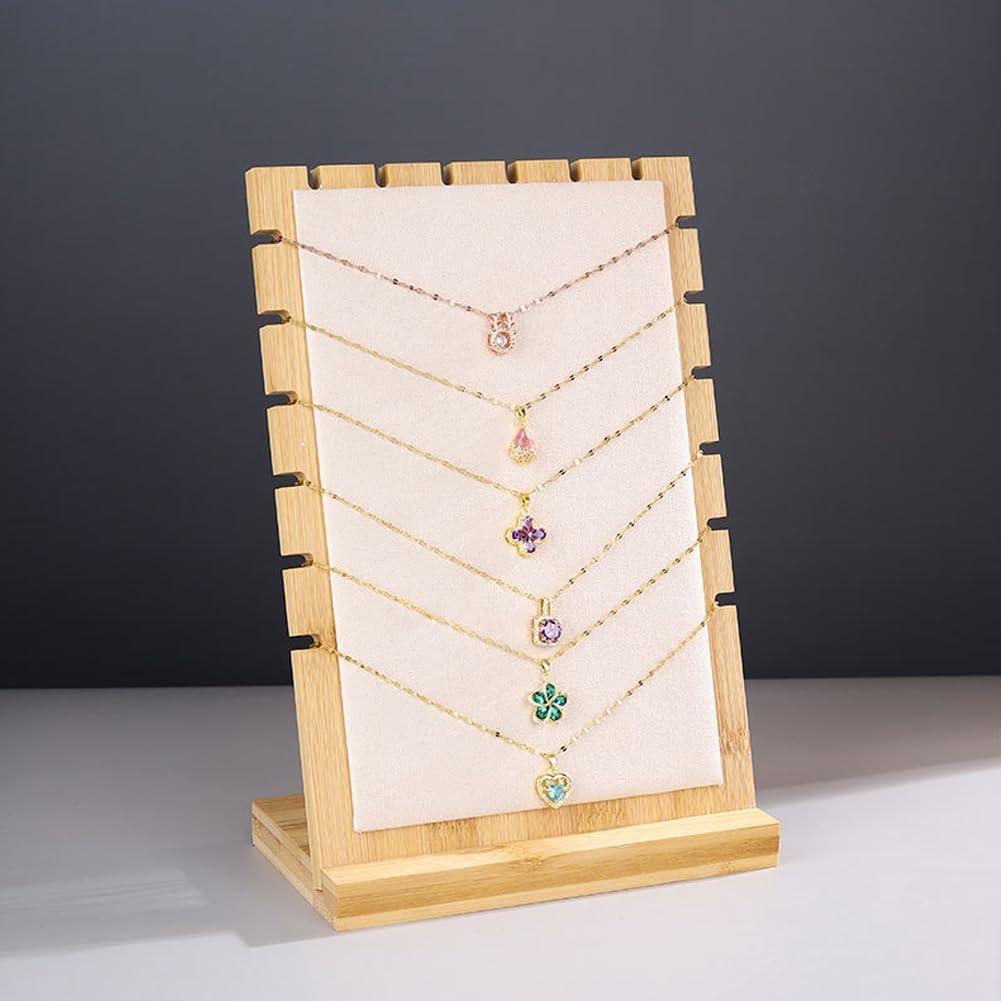 Soportes de Exhibición de Collares LOARNIEA 3PCS Beige