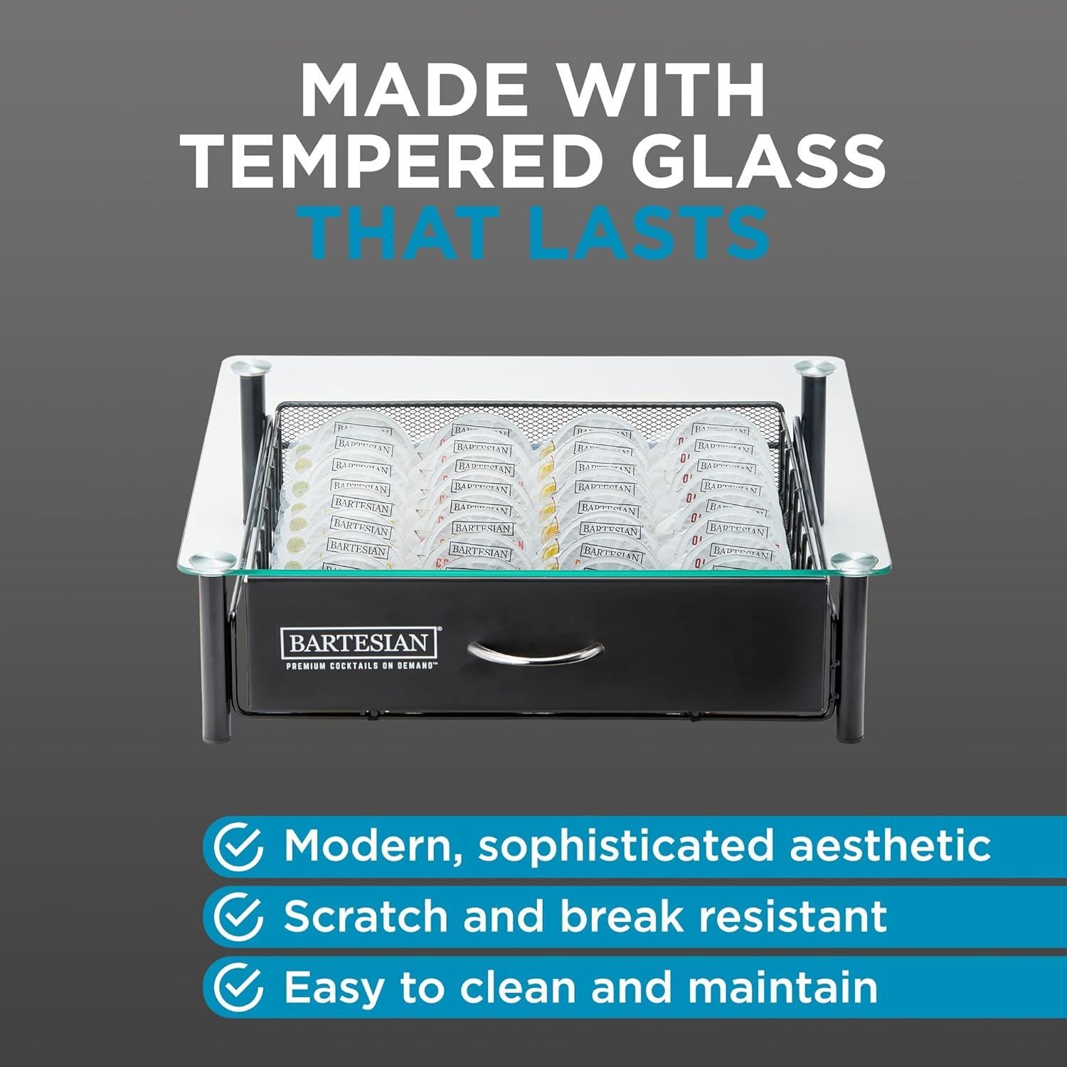 Organizador de Cajón Bartesian para 36 Cápsulas de Cócteles