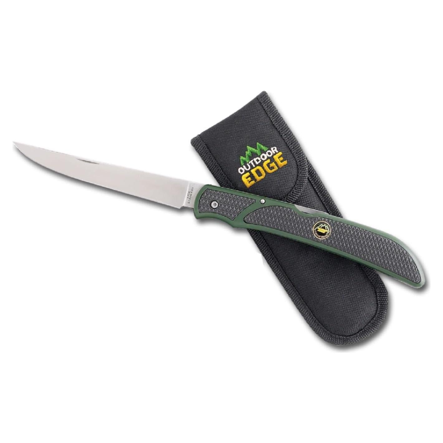 Cuchillo de Filete Plegable Outdoor Edge OEFB1 12.7 cm Verde/Negro