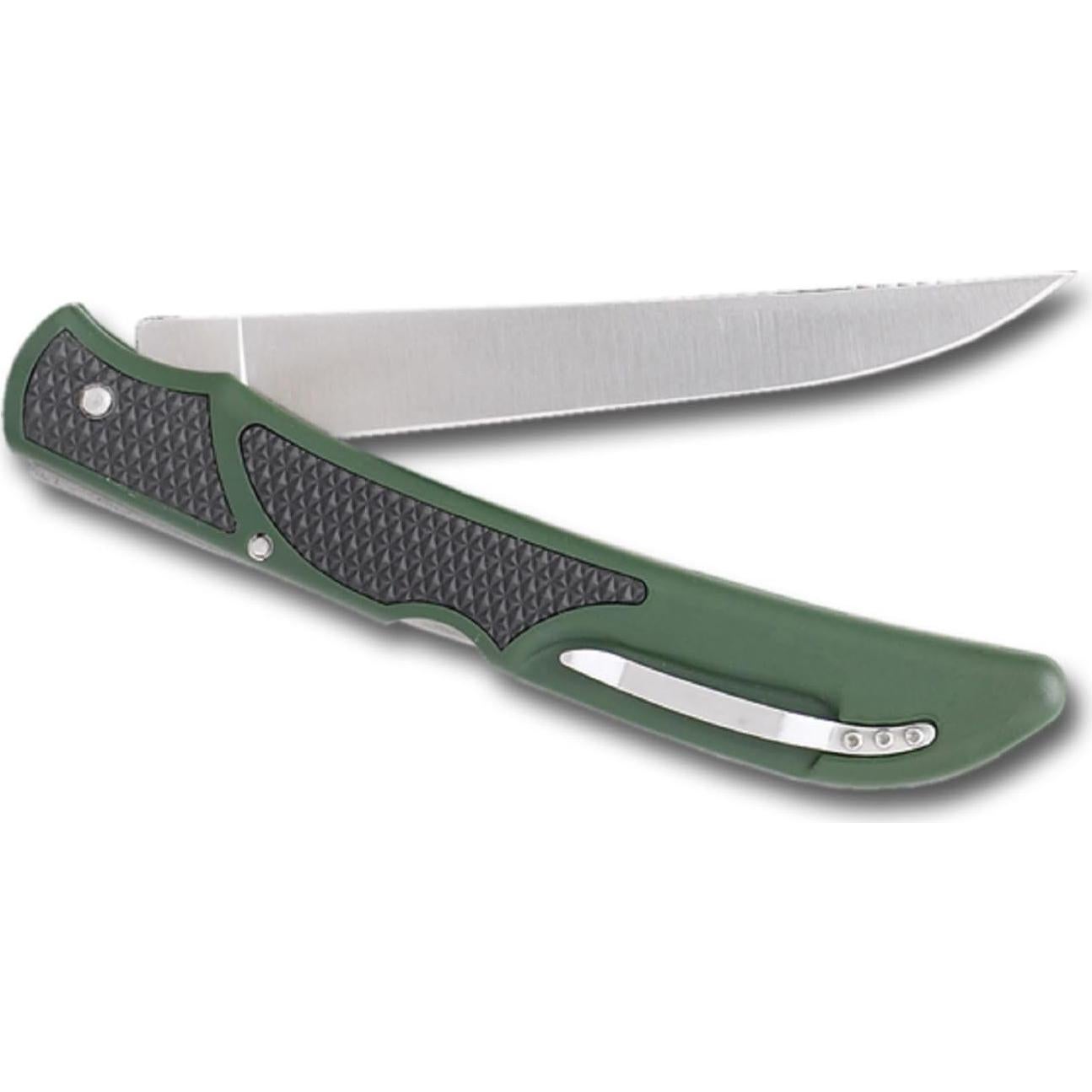 Cuchillo de Filete Plegable Outdoor Edge OEFB1 12.7 cm Verde/Negro
