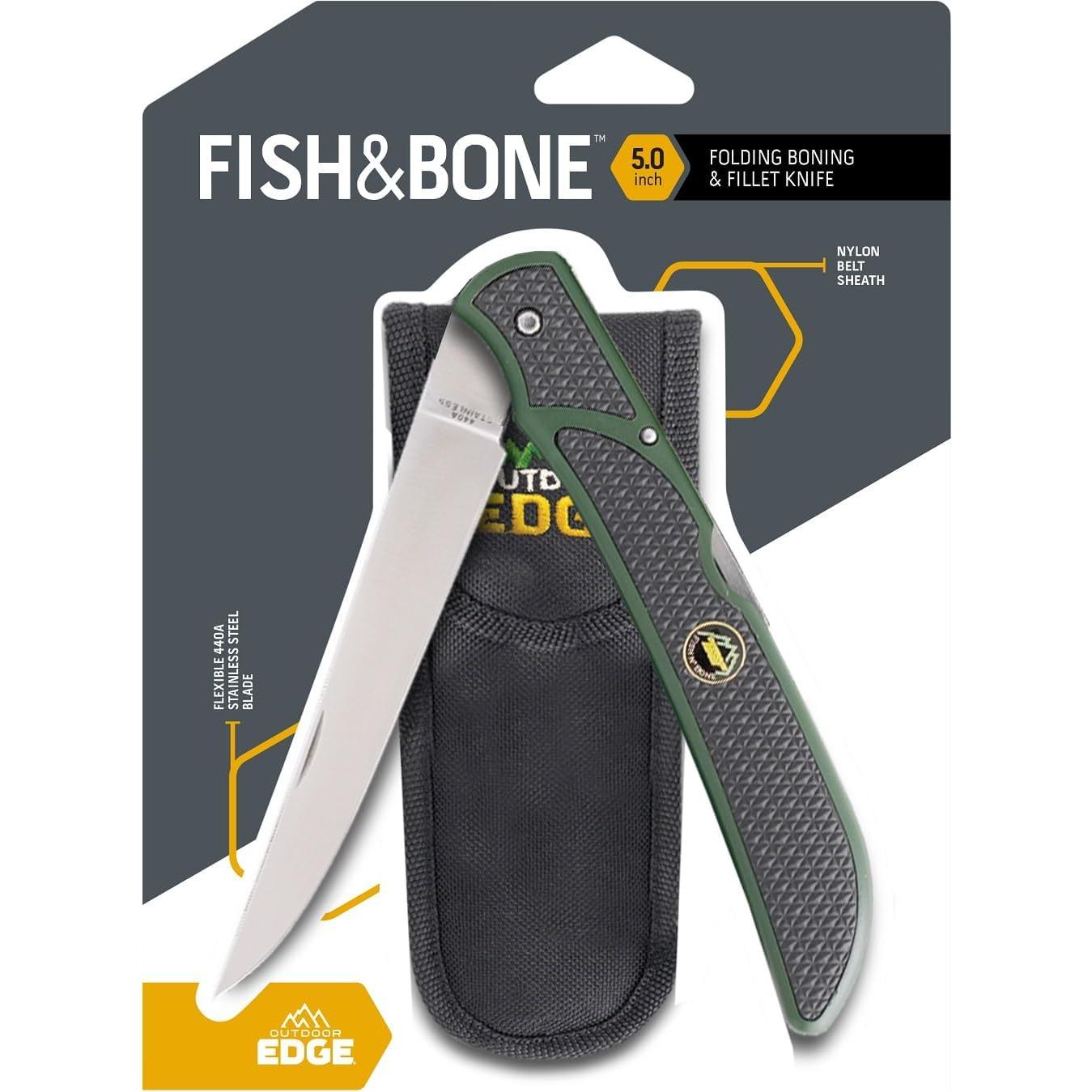 Cuchillo de Filete Plegable Outdoor Edge OEFB1 12.7 cm Verde/Negro