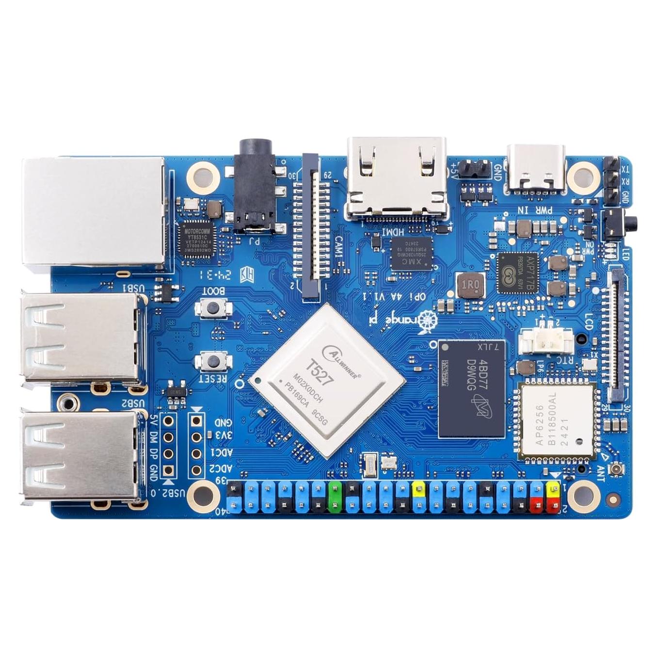 Ordenador de Placa Única Orange Pi 4A 2GB LPDDR4 - AI 2TOPS