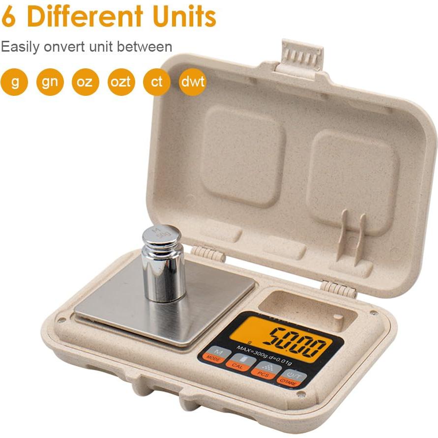 Báscula Digital de Gramos UNIWEIGH UN1-300 300g 0.01g Portátil