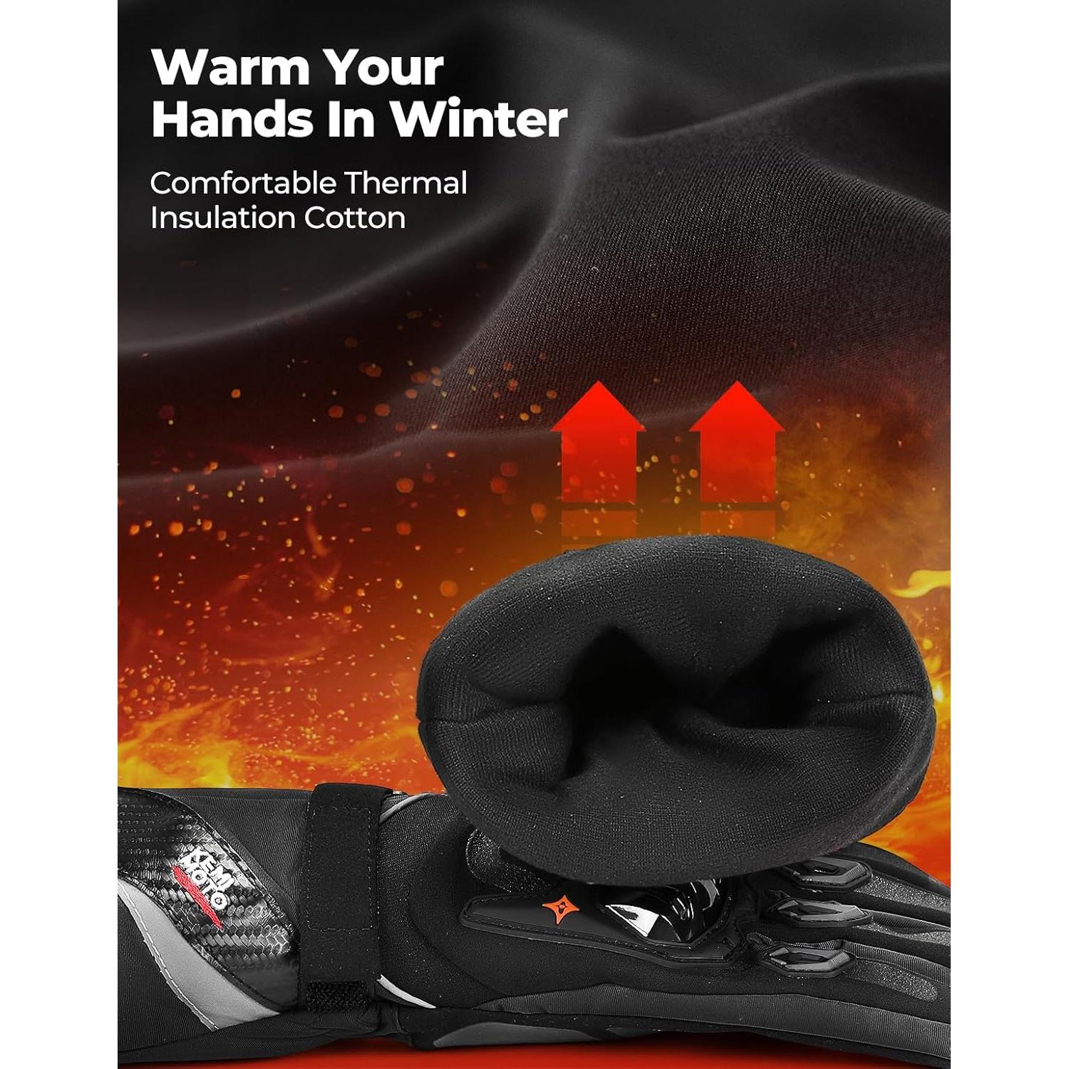 Guantes de Moto KEMIMOTO X-Large Impermeables Táctiles