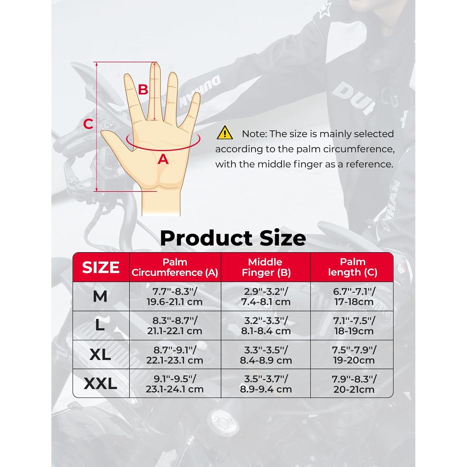 Guantes de Moto KEMIMOTO X-Large Impermeables Táctiles