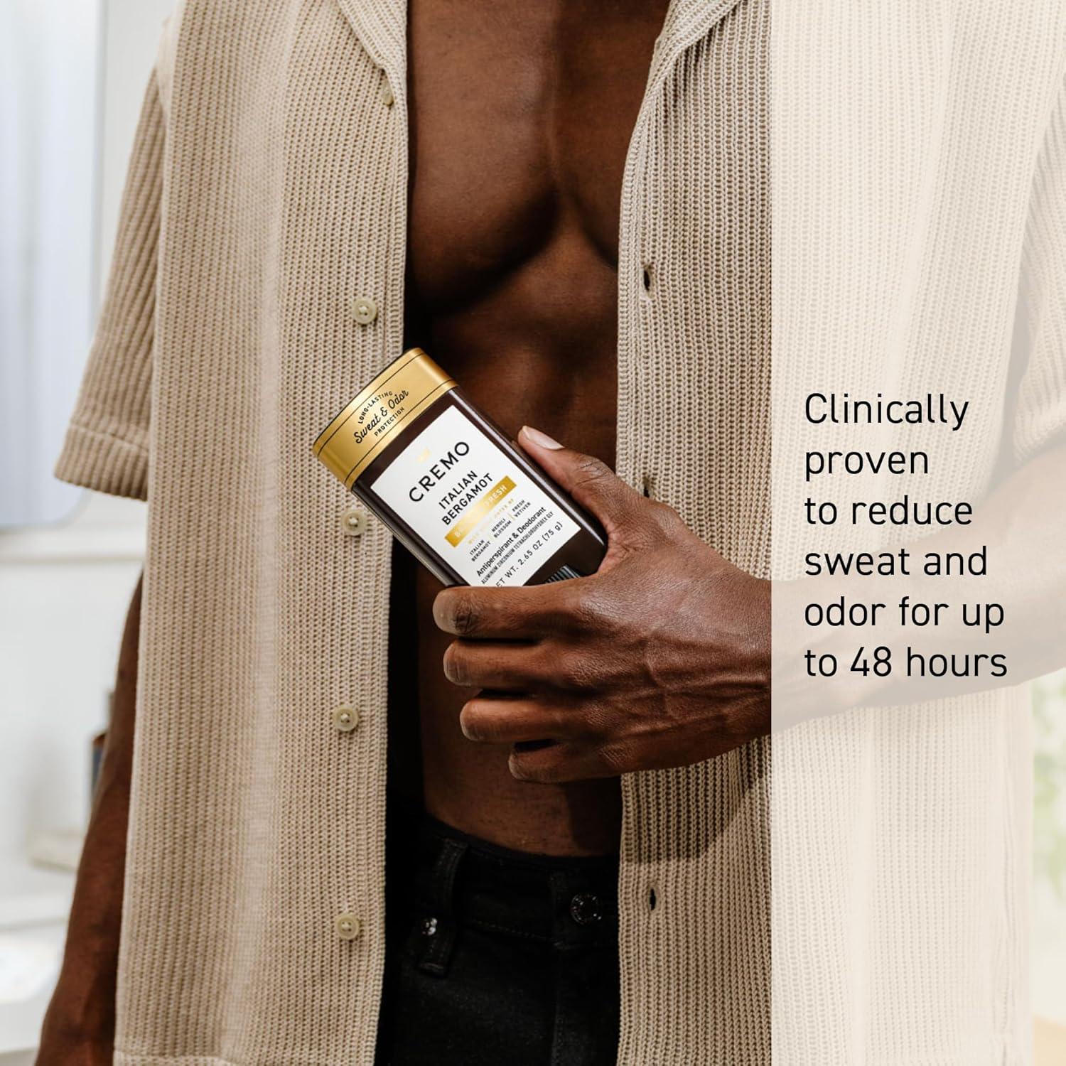 Antitranspirante y Desodorante Cremo Bergamota 75g - 48 Horas