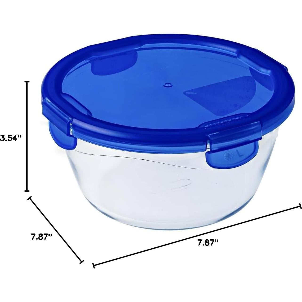 Contenedor Rectangular de Vidrio Pyrex Cook & Go 1.6L