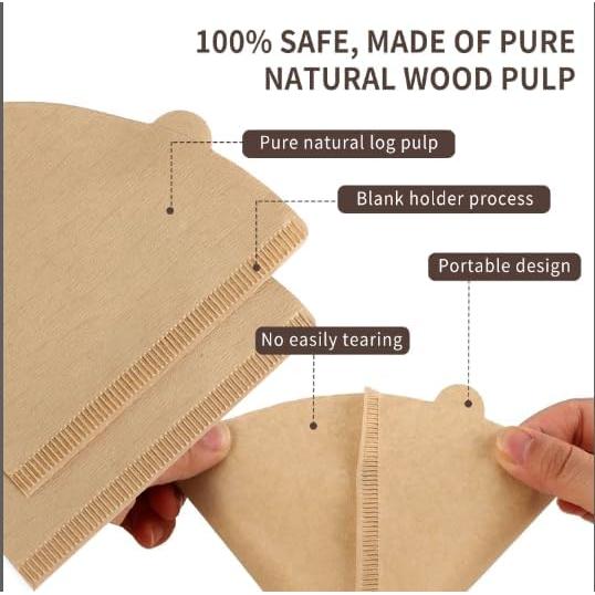 Filtros de Café PADELE #4 Naturales Sin Blanquear 200 Unidades